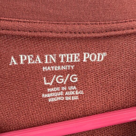 A Pea in the Pod Nursing Top Women’s Large NWT maternity short sleeve Stretch - Picture 3 of 10